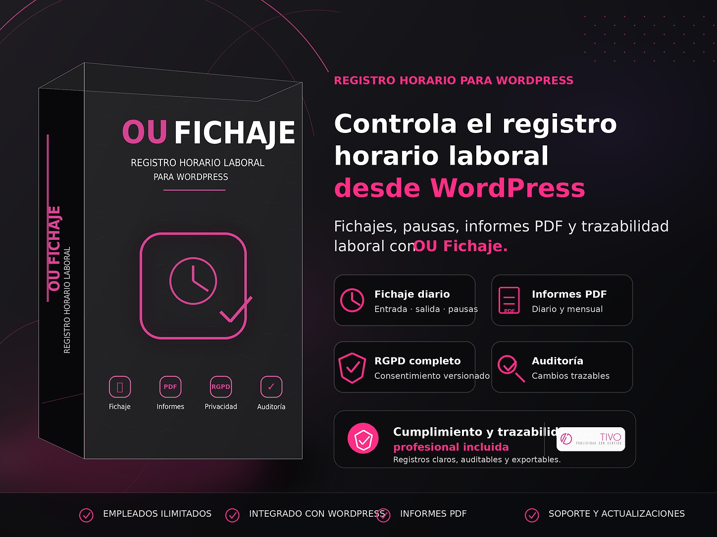 Portada del plugin OU Fichaje para registro horario laboral